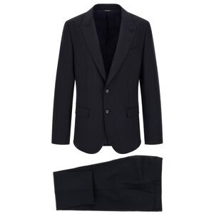 Dolce & Gabbana Blue Virgin Wool Two-Piece Men's Suit